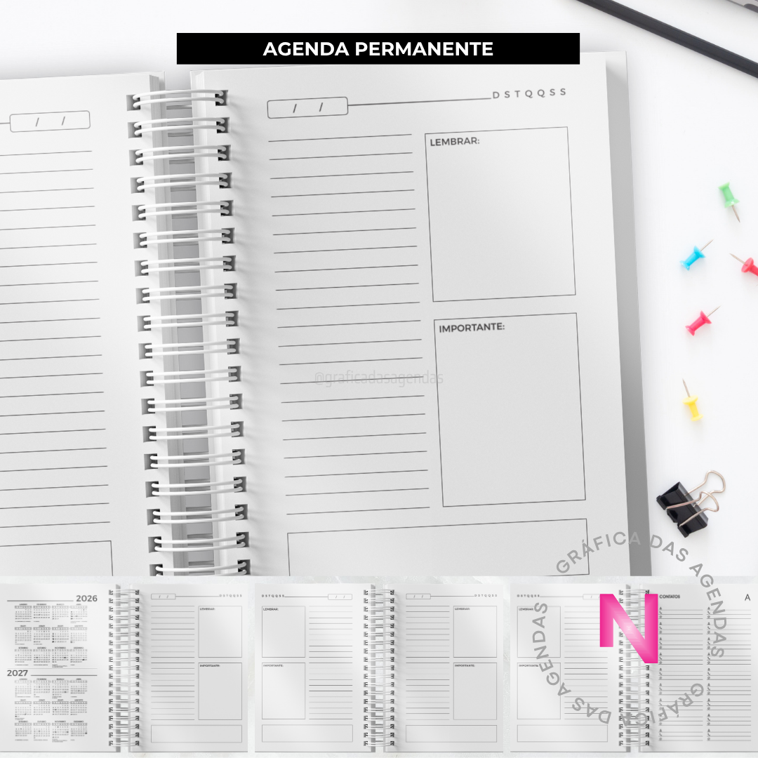 Agenda Permanente - Gráfica das Agendas